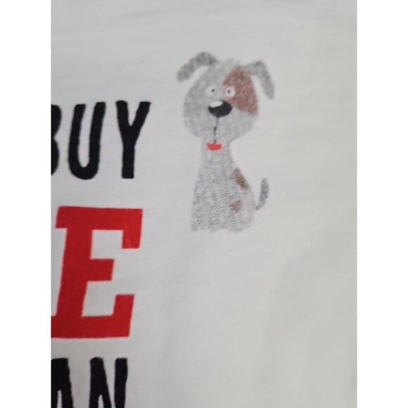 You Can't Buy Love but You Can Rescue It SPCAI WhiteT Shirt Size L Pets Cat Dog - Picture 4 of 7